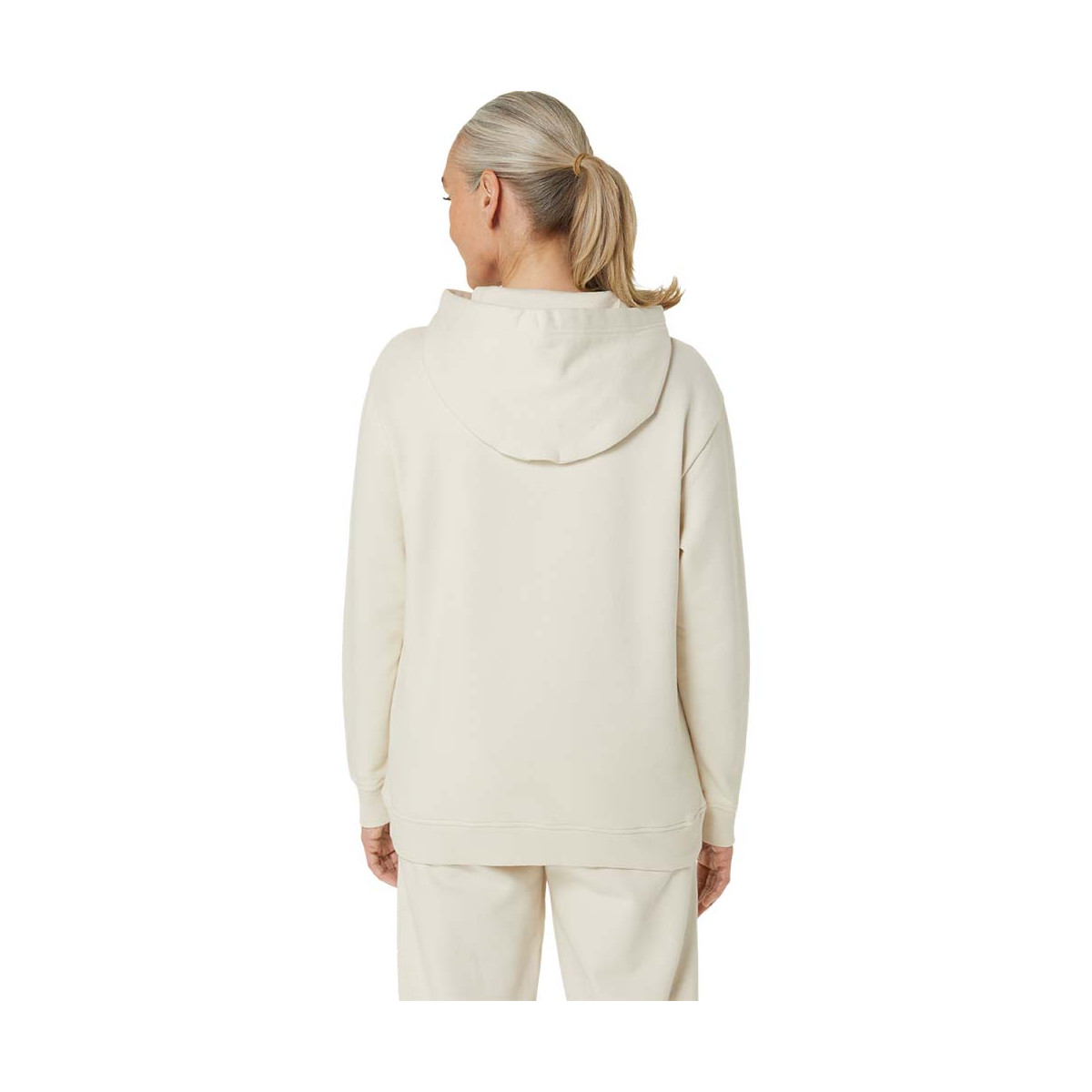 Asics Logo Kapuzenpullover Damen Cremewei&szlig;