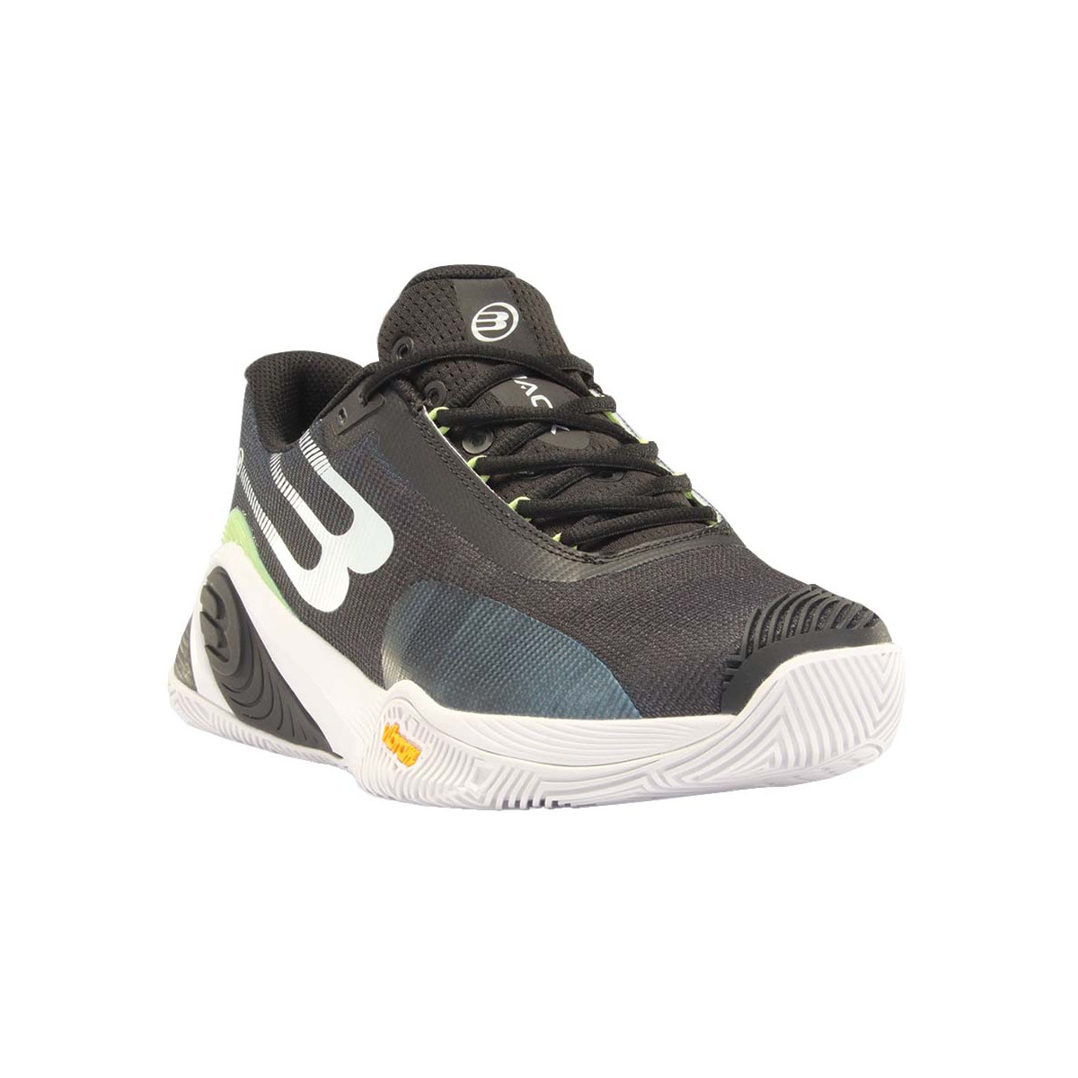 Bullpadel Hack Vibram 24I Padelschuhe Schwarz / Gr&uuml;n