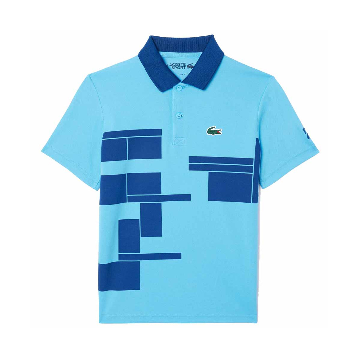 Lacoste Tennis Novak Djokovic Junior Poloshirt Blau