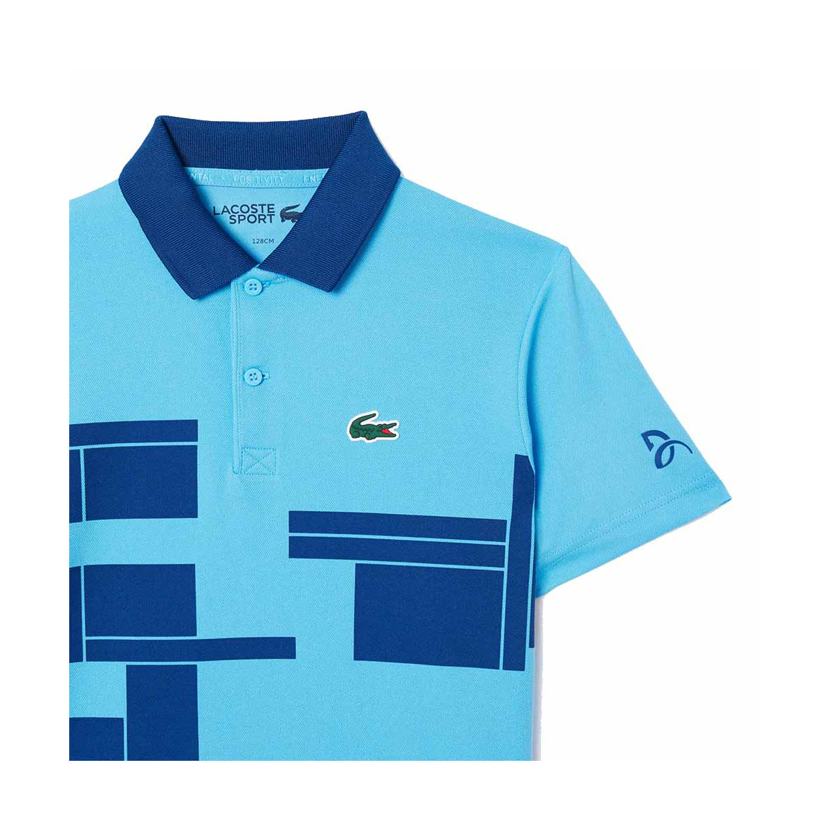Lacoste Tennis Novak Djokovic Junior Poloshirt Blau