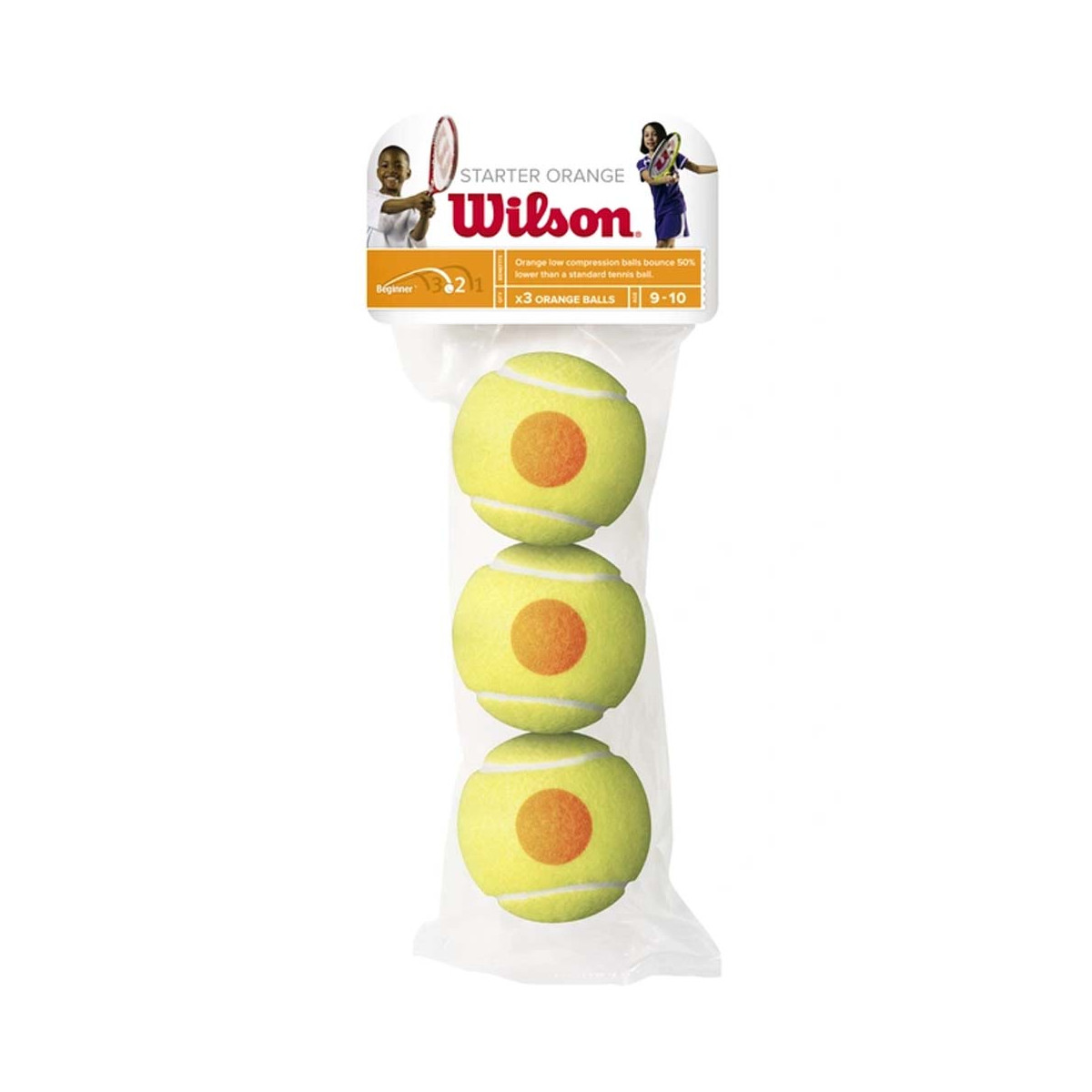 Wilson Starter Tennisb&auml;lle 3er-Beutel Orange