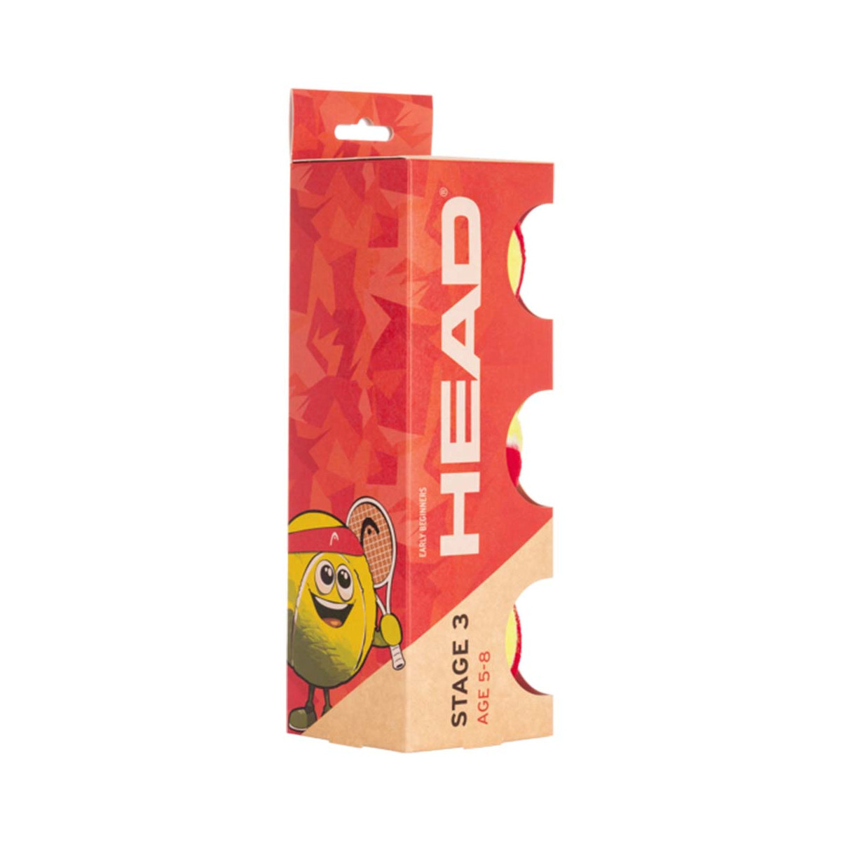 Head Stage 3 Tennisb&auml;lle Rot 3er-Box