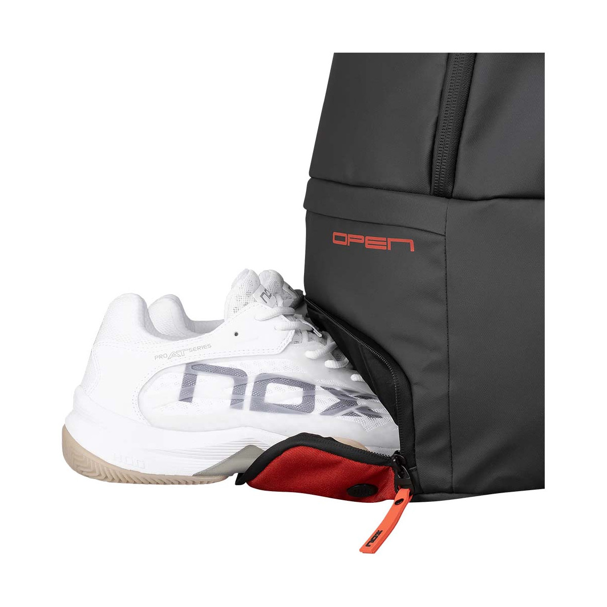 Nox Luxury Open Series Rucksack Schwarz / Rot