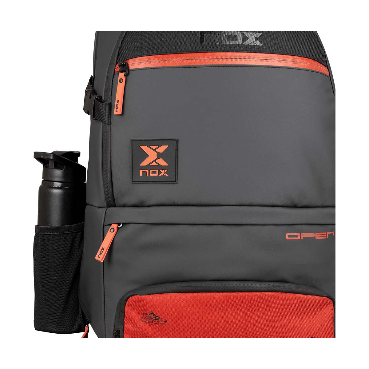 Nox Luxury Open Series Rucksack Schwarz / Rot