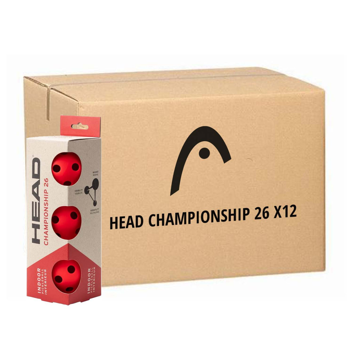 Head Championship 26 Pickleballs (12 Boxen &agrave; 3 B&auml;lle)