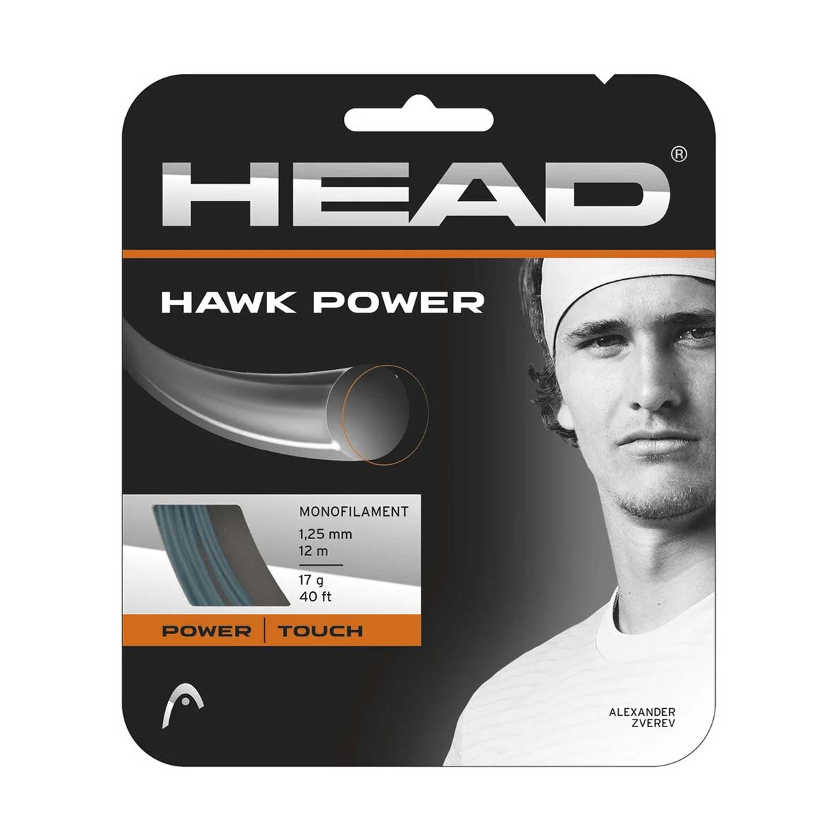 Head Hawk Power Petrol Tennissaite 12 m