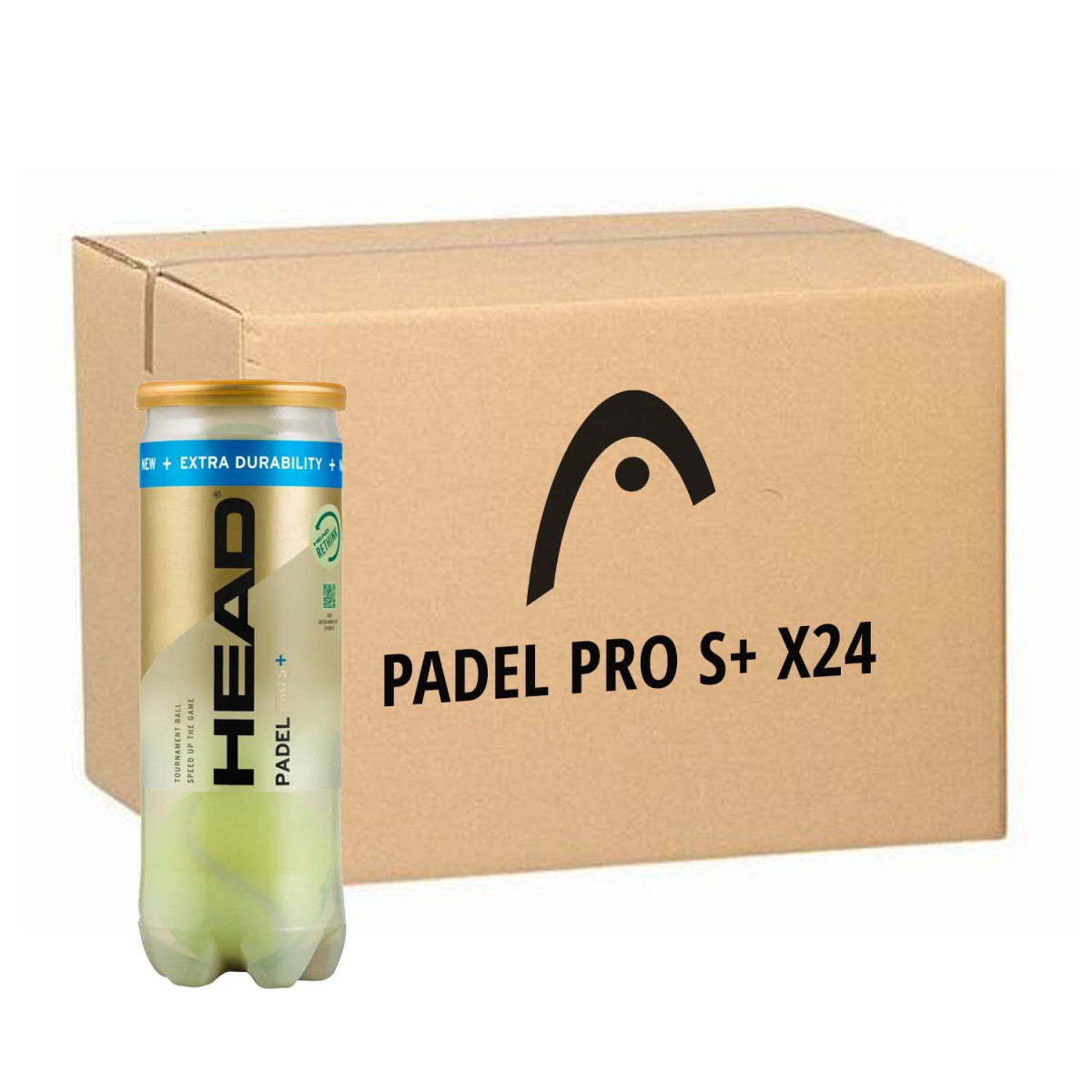 Head Padel Pro S+ Padelb&auml;lle Karton (24 Dosen &agrave; 3 B&auml;lle)