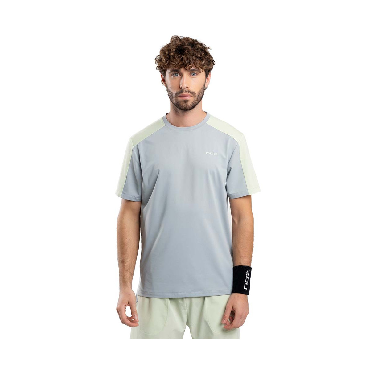 Nox Pro T-Shirt Hellgrau / Gr&uuml;n
