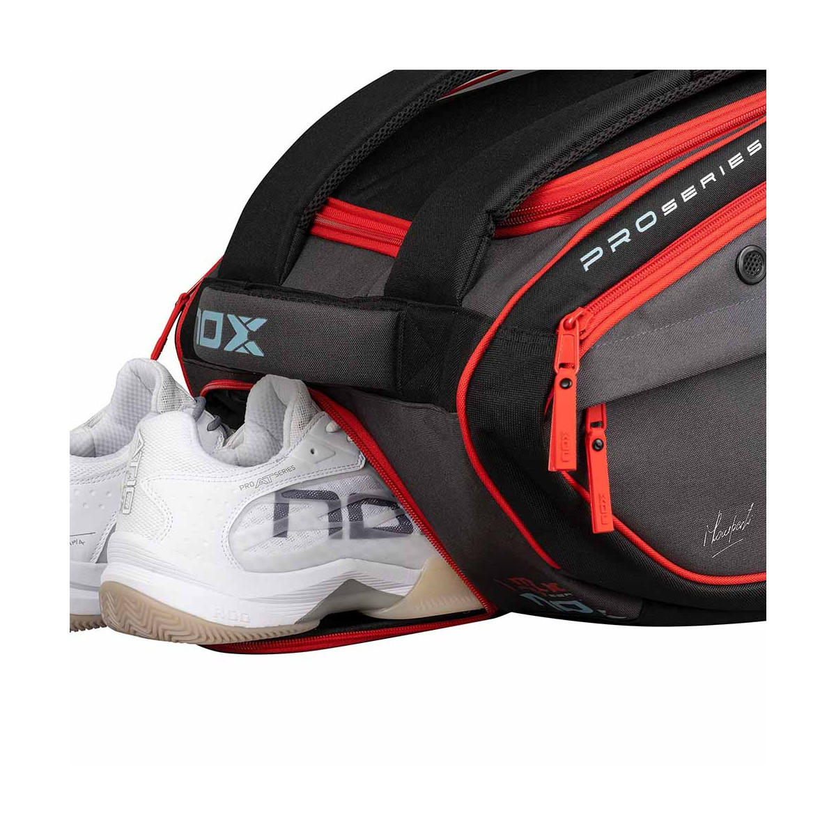 Nox ML10 Competition XL Compact Schl&auml;gertasche (Thermobag) Grau / Rot