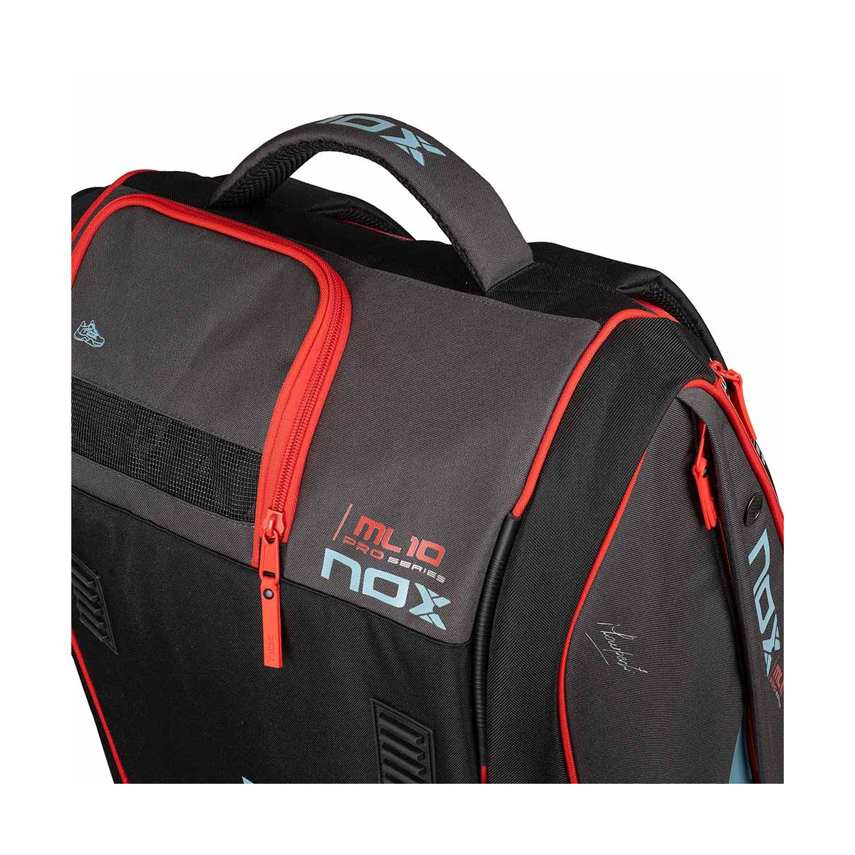 Nox ML10 Competition XL Compact Schl&auml;gertasche (Thermobag) Grau / Rot