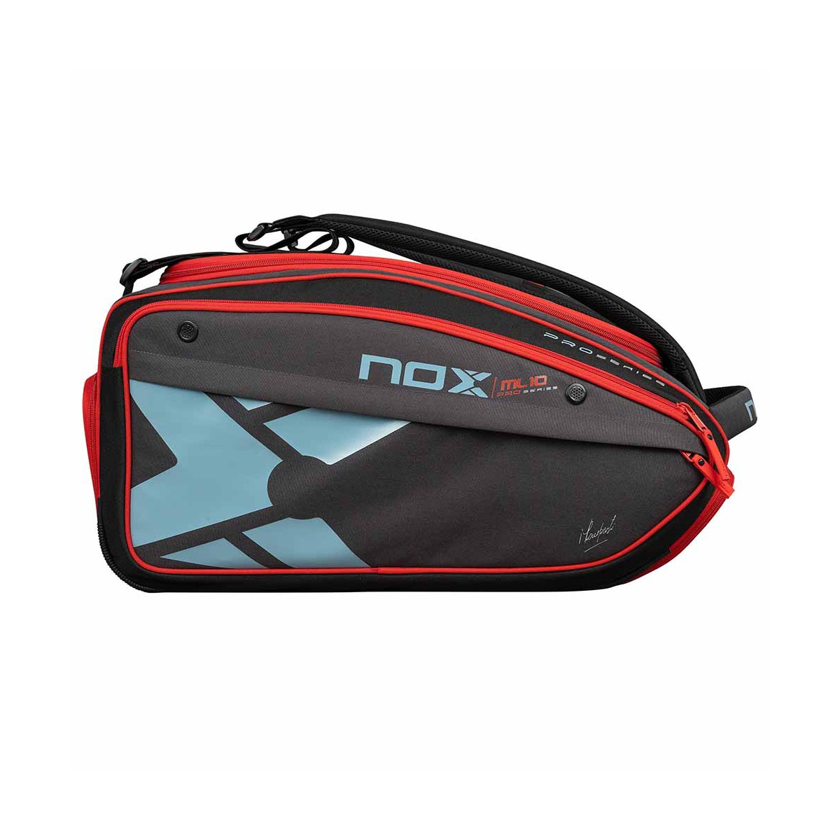 Nox ML10 Competition XL Compact Schl&auml;gertasche (Thermobag) Grau / Rot