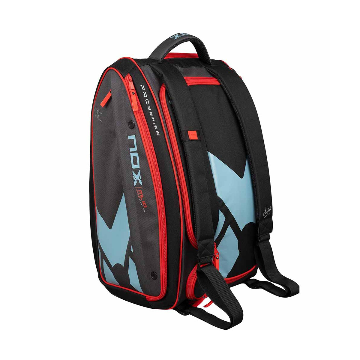 Nox ML10 Competition XL Compact Schl&auml;gertasche (Thermobag) Grau / Rot