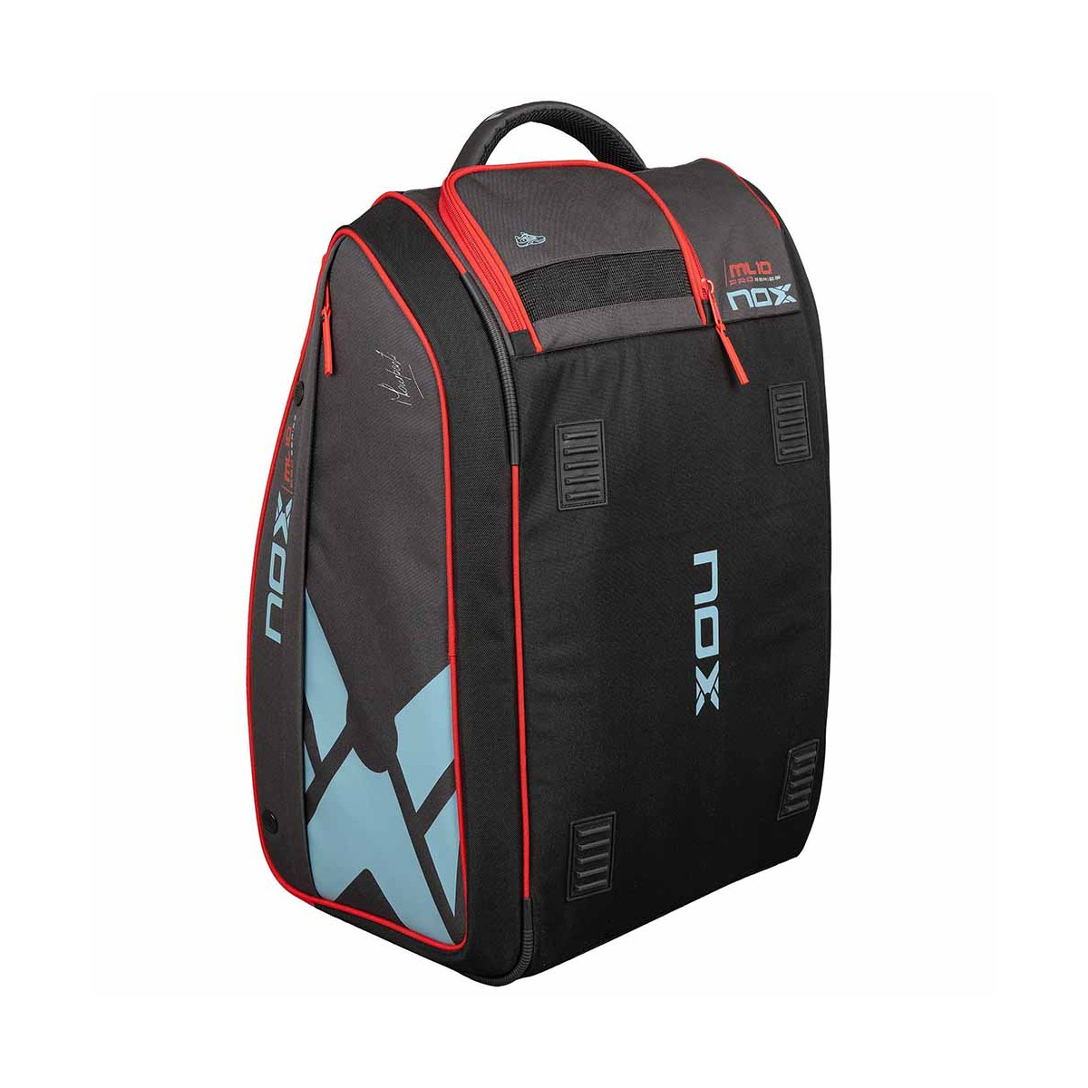 Nox ML10 Competition XL Compact Schl&auml;gertasche (Thermobag) Grau / Rot