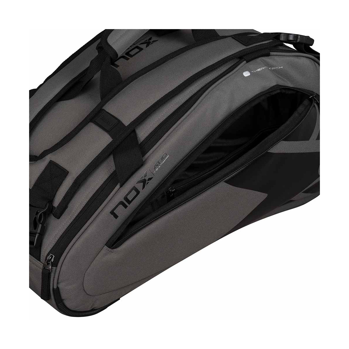 Nox AT10 Team Schl&auml;gertasche (Thermobag) Grau / Schwarz