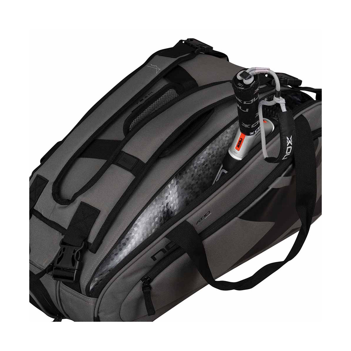 Nox AT10 Team Schl&auml;gertasche (Thermobag) Grau / Schwarz