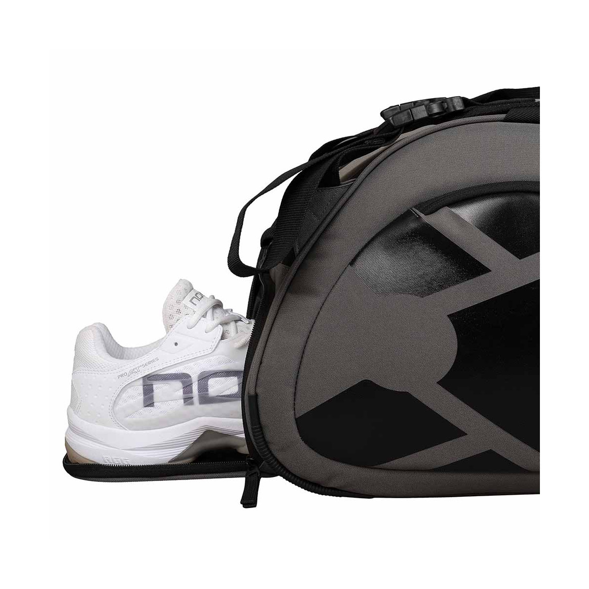 Nox AT10 Team Schl&auml;gertasche (Thermobag) Grau / Schwarz