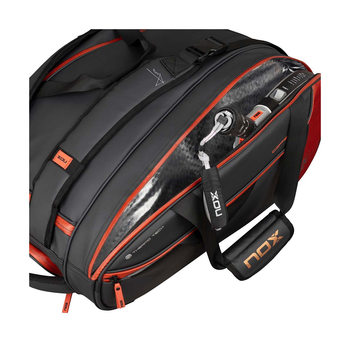 Nox Luxury Open Series Schl&auml;gertasche (Thermobag) Schwarz / Rot