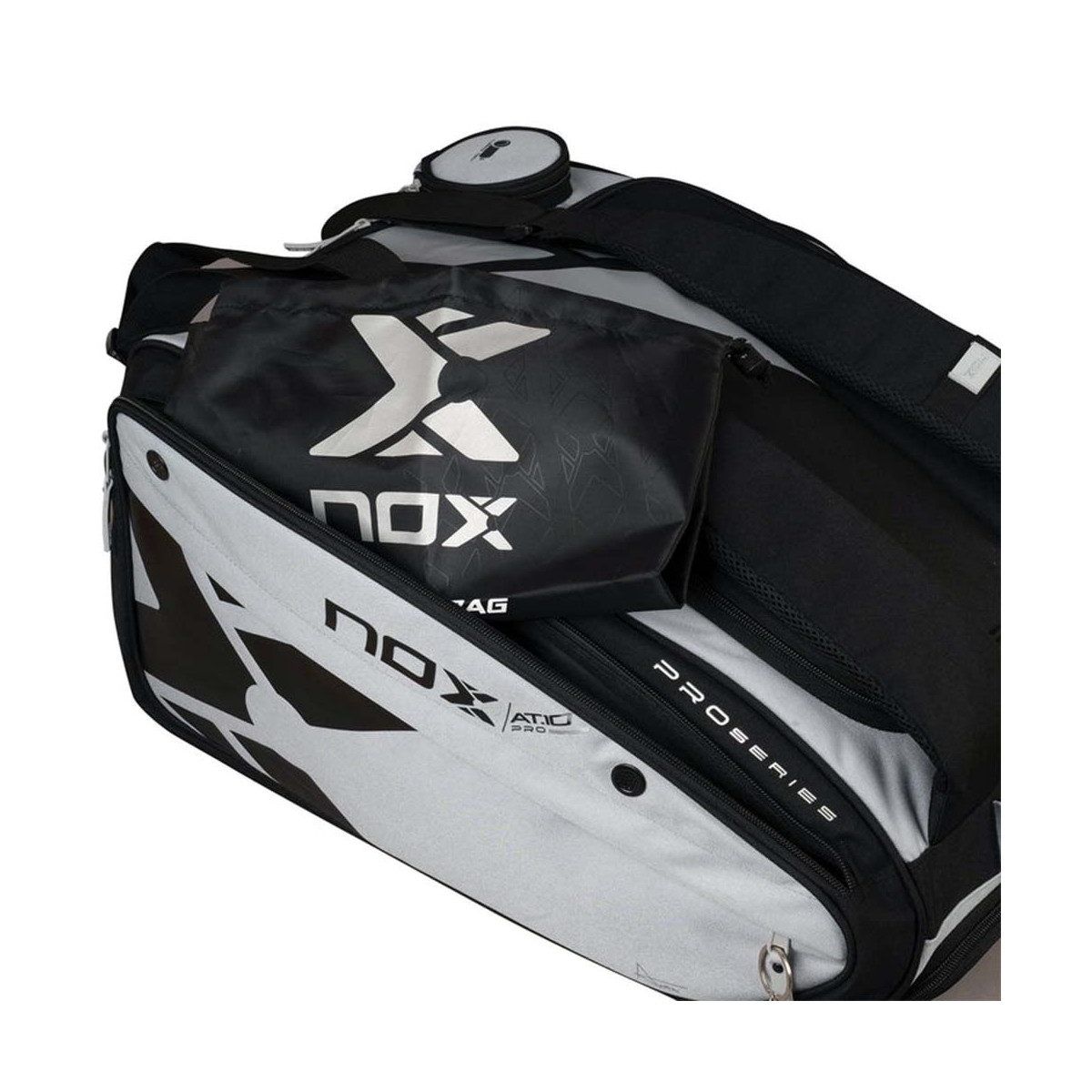 Nox AT10 Competition XL Compact Schl&auml;gertasche (Thermobag) Grau / Schwarz