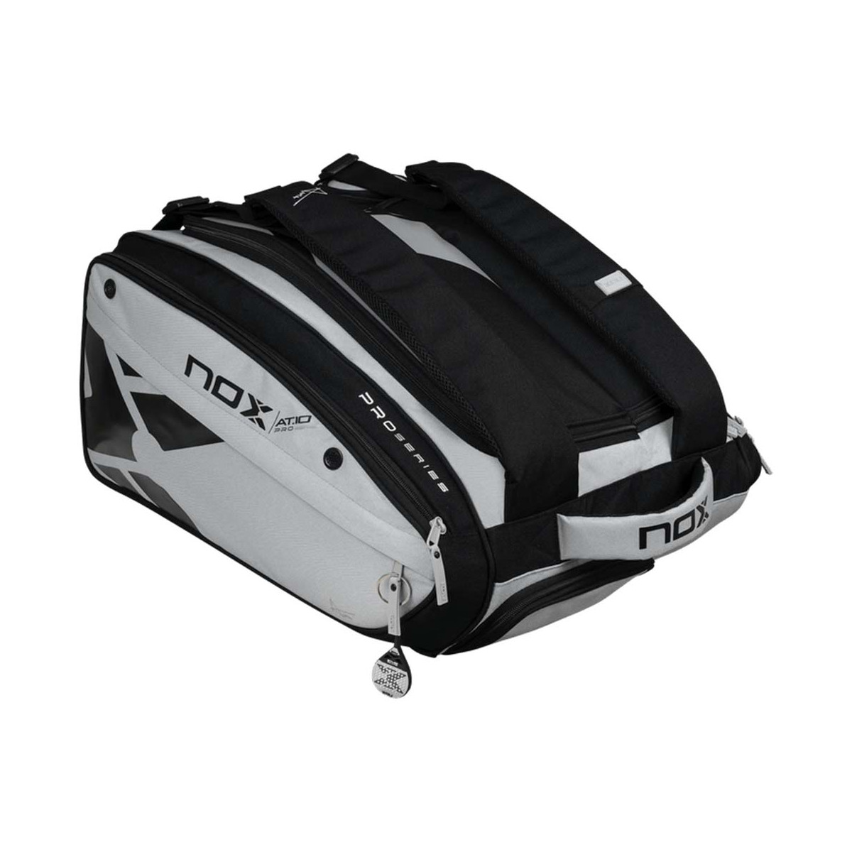 Nox AT10 Competition XL Compact Schl&auml;gertasche (Thermobag) Grau / Schwarz