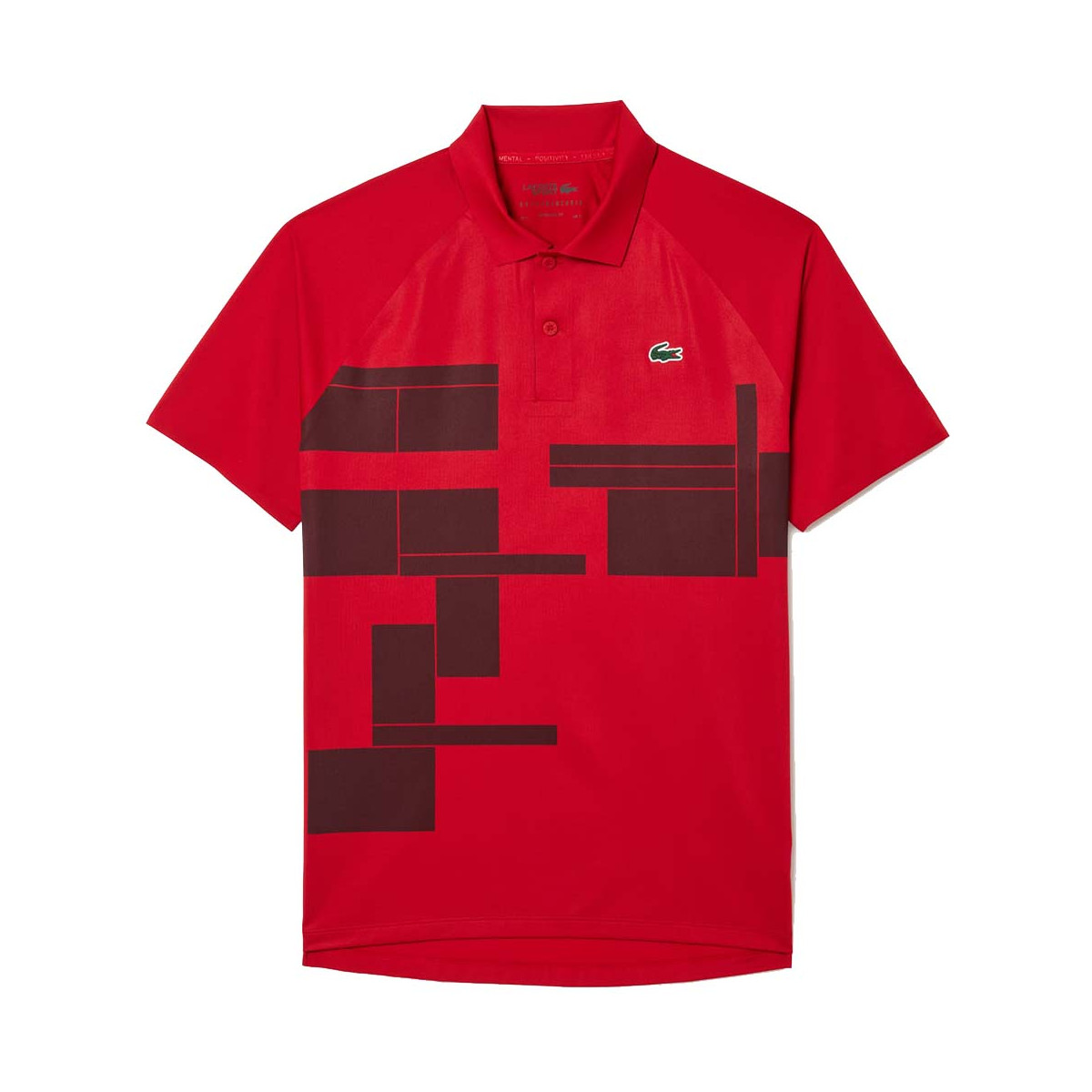 Lacoste Tennis Novak Djokovic Player Poloshirt Rot