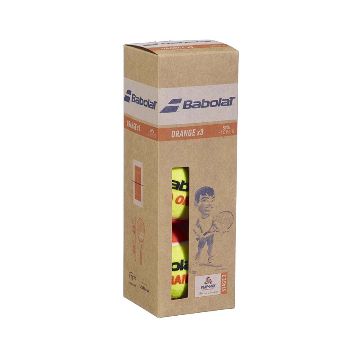 Babolat Orange Tennisb&auml;lle 3er-Box