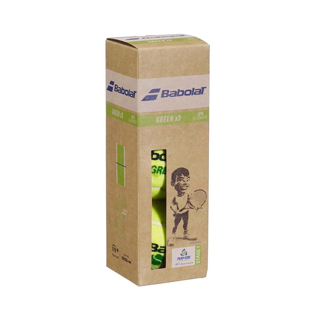 Babolat Green Tennisb&auml;lle 3er-Box