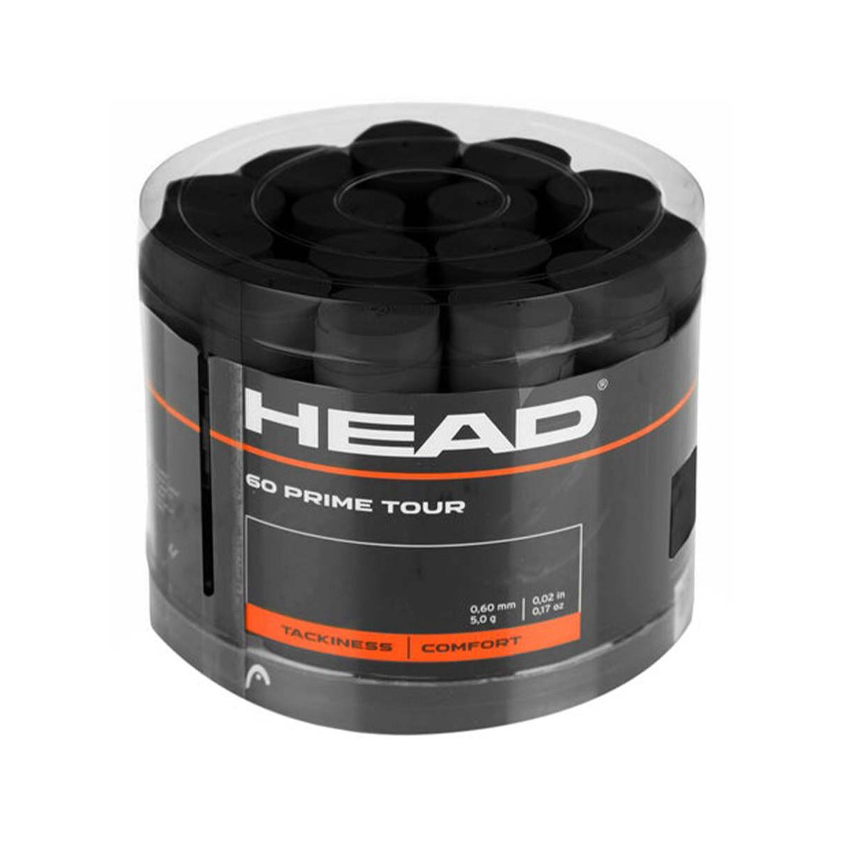 Head Prime Tour Overgrip Schwarz 60er-Pack