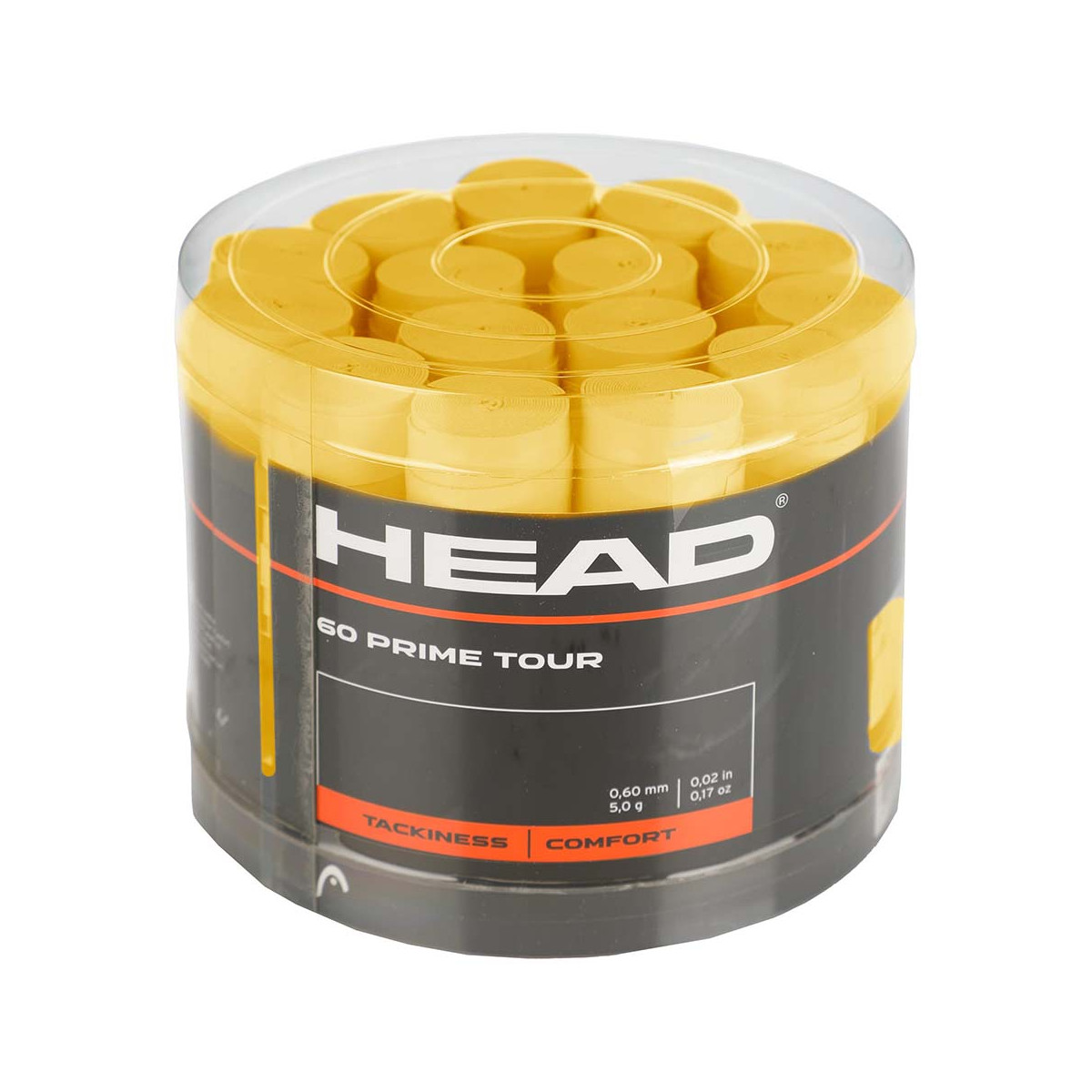 Head Prime Tour Overgrip Gelb 60er-Pack