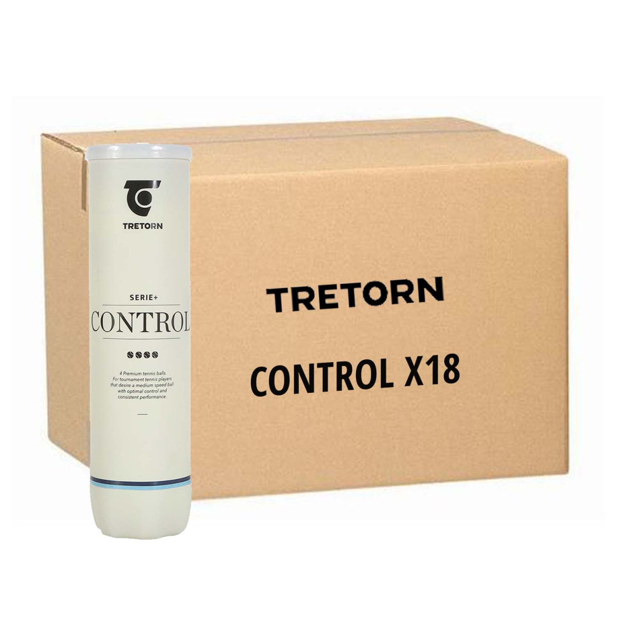 Tretorn Serie+ Control Tennisb&auml;lle Karton (18 Dosen &agrave; 4 B&auml;lle)