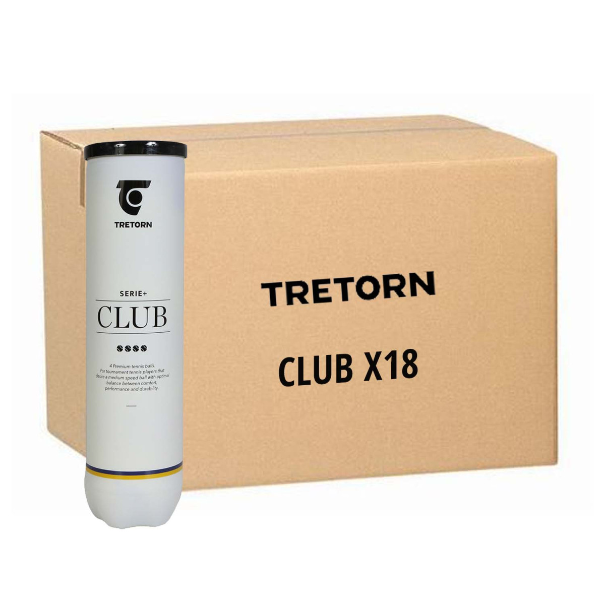 Tretorn Serie+ Club Tennisb&auml;lle Karton (18 Dosen &agrave; 4 B&auml;lle)