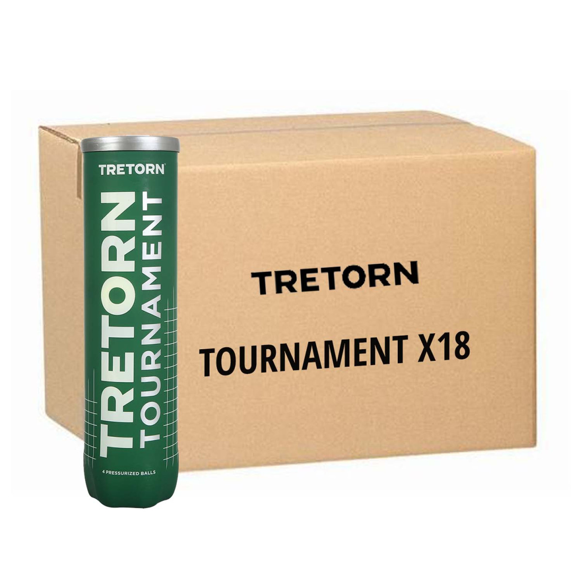 Tretorn Tournament Tennisb&auml;lle Karton (18 Dosen &agrave; 4 B&auml;lle)