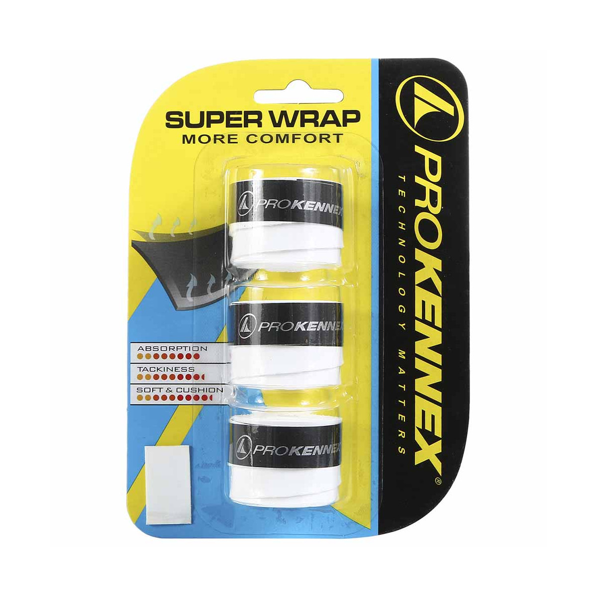 Pro Kennex Super Wrap Overgrip Wei&szlig; 3er-Pack