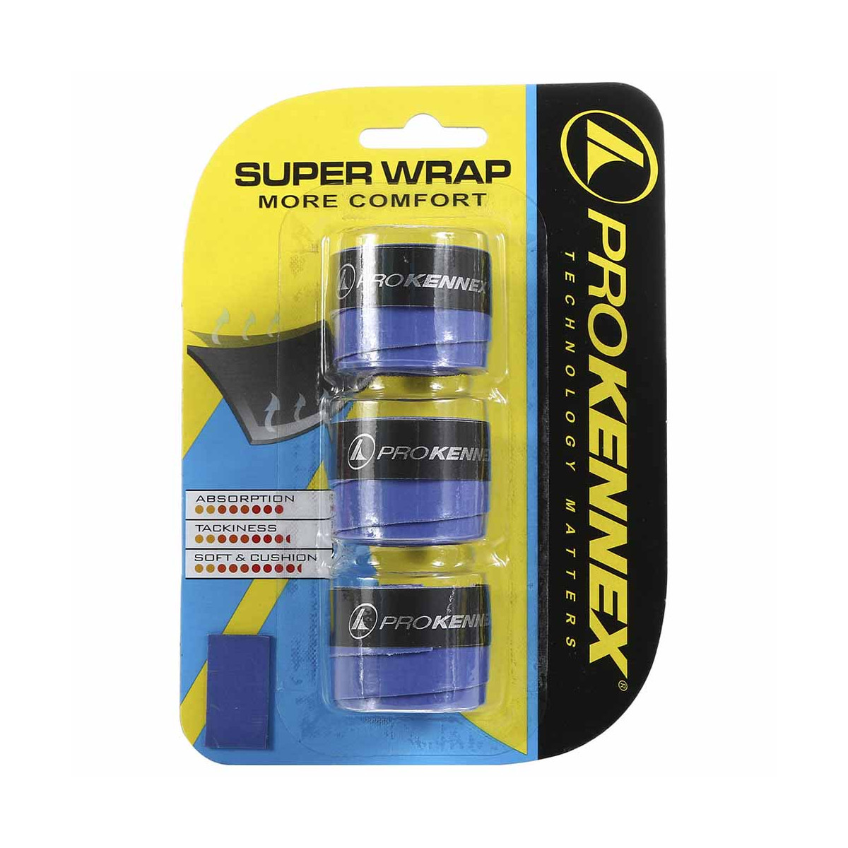 Pro Kennex Super Wrap Overgrip Blau 3er-Pack