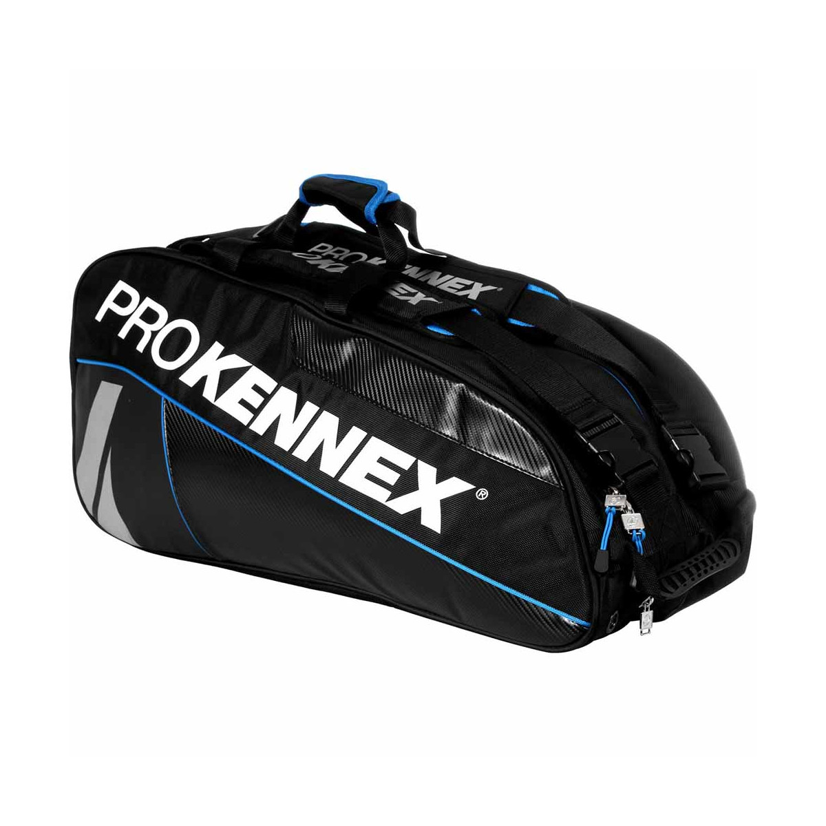 Pro Kennex Double Schl&auml;gertasche (Thermobag) Schwarz / Blau