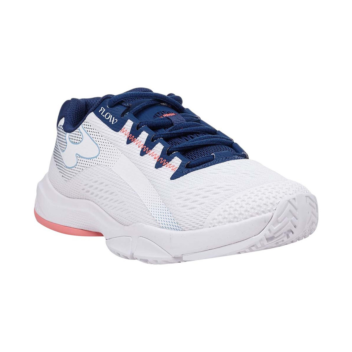 Bullpadel Flow 24V Padelschuhe Damen Wei&szlig; / Marineblau