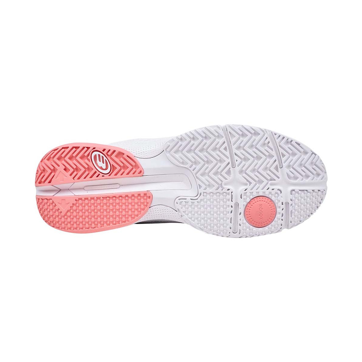 Bullpadel Flow 24V Padelschuhe Damen Wei&szlig; / Marineblau