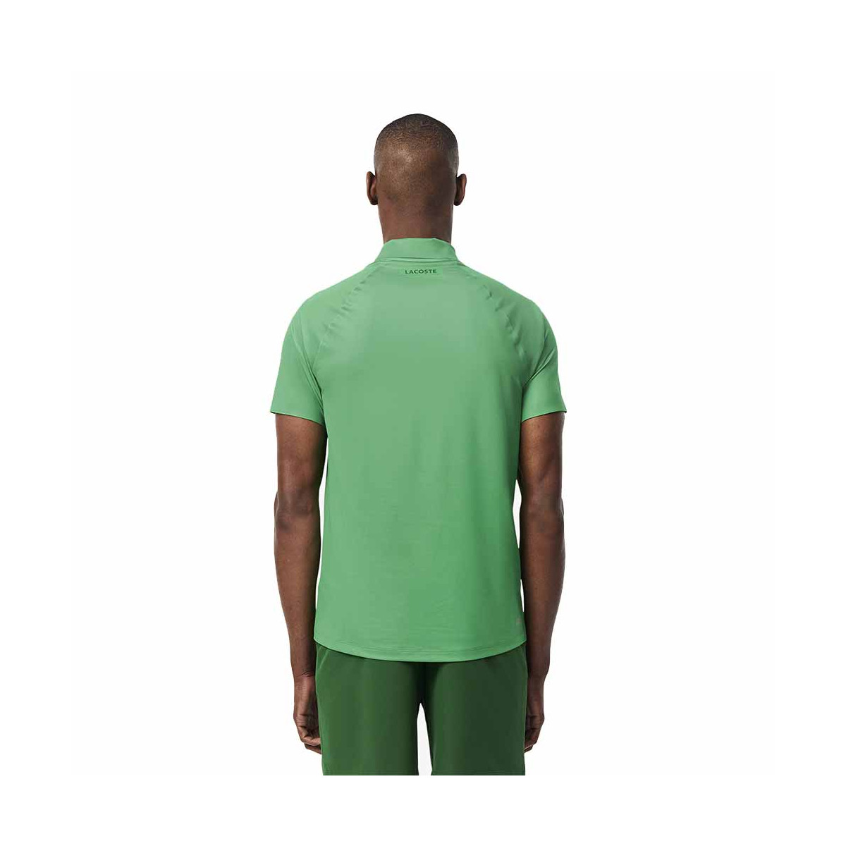 Lacoste Tennis Novak Djokovic Player Poloshirt Gr&uuml;n / Wei&szlig;