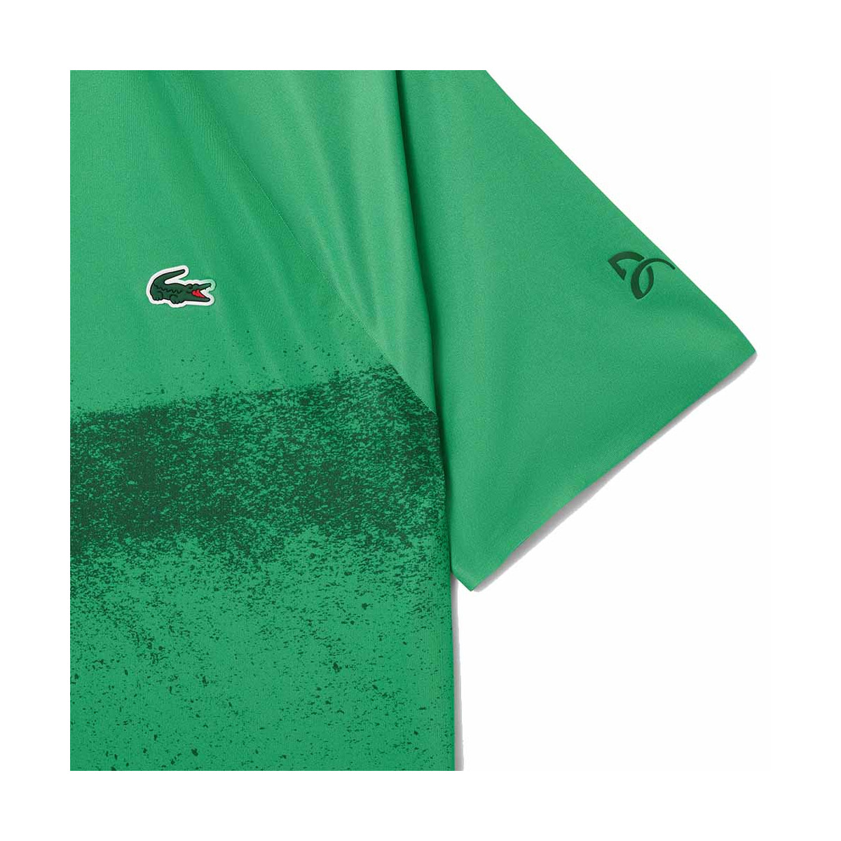 Lacoste Tennis Novak Djokovic Player Poloshirt Gr&uuml;n / Wei&szlig;