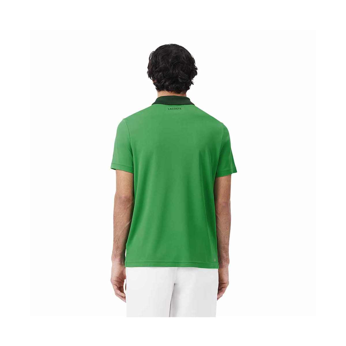 Lacoste Tennis Novak Djokovic Poloshirt Fan-Version Gr&uuml;n / Marineblau