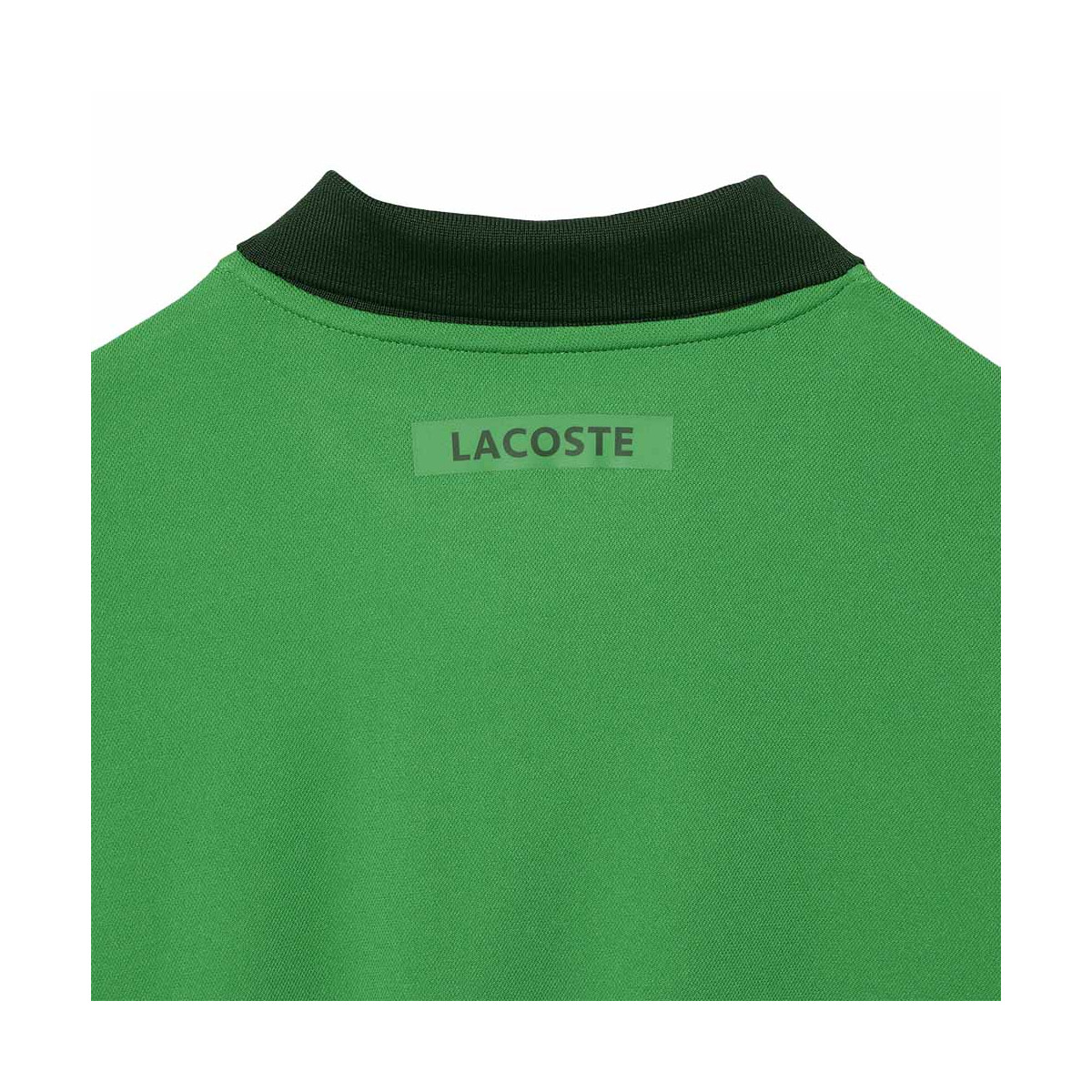 Lacoste Tennis Novak Djokovic Poloshirt Fan-Version Gr&uuml;n / Marineblau