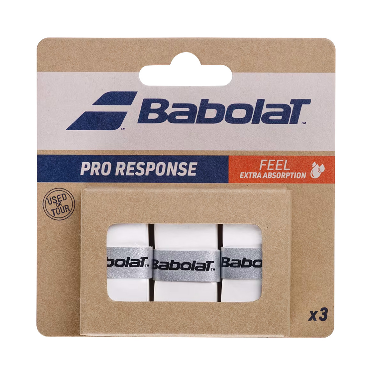 Babolat Pro Response Overgrip Wei&szlig; 3er-Pack