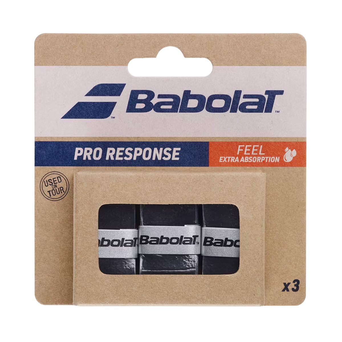 Babolat Pro Response Overgrip Schwarz 3er-Pack