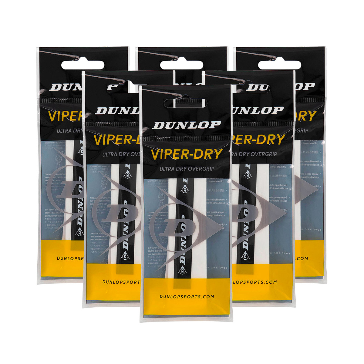 Dunlop Viper-Dry Overgrip Wei&szlig; 50er-Pack