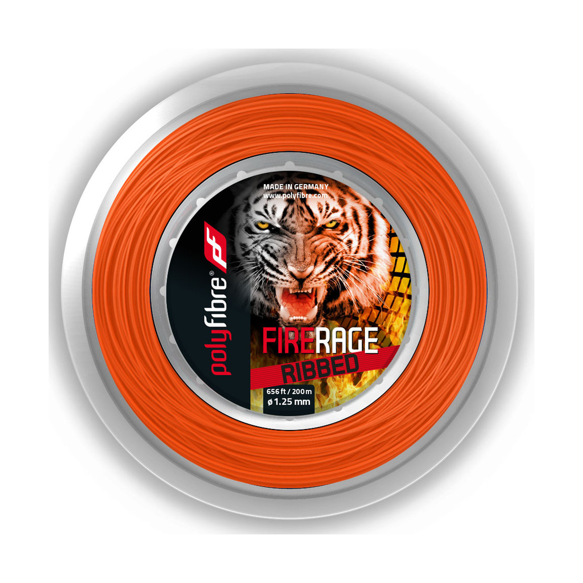 Polyfibre Fire Rage Ribbed Saitenrolle 200 m