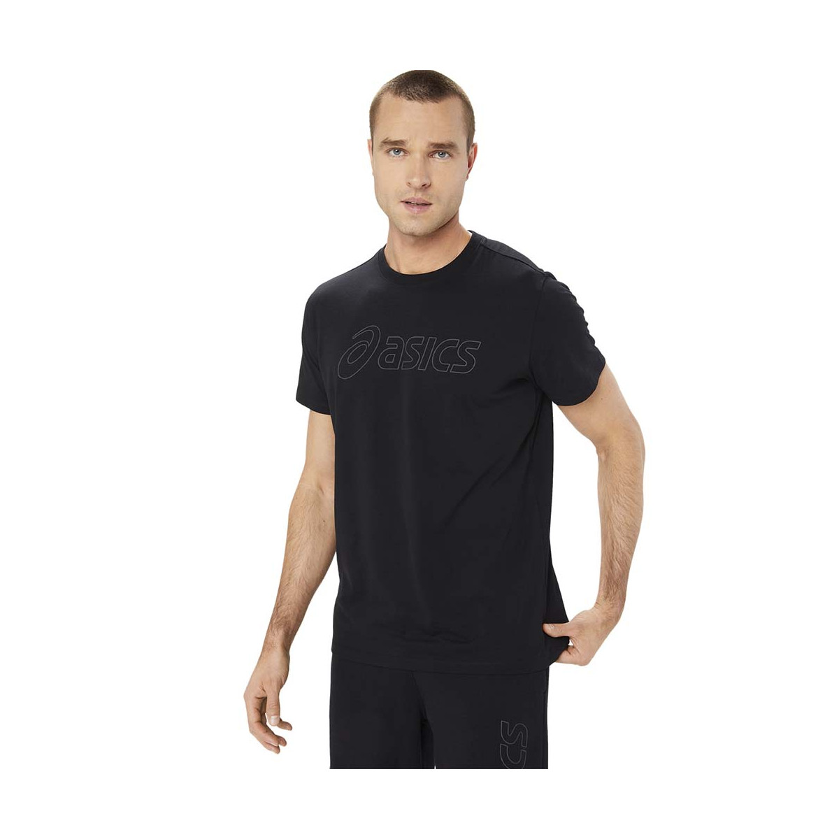 Asics Logo SS T-Shirt Schwarz