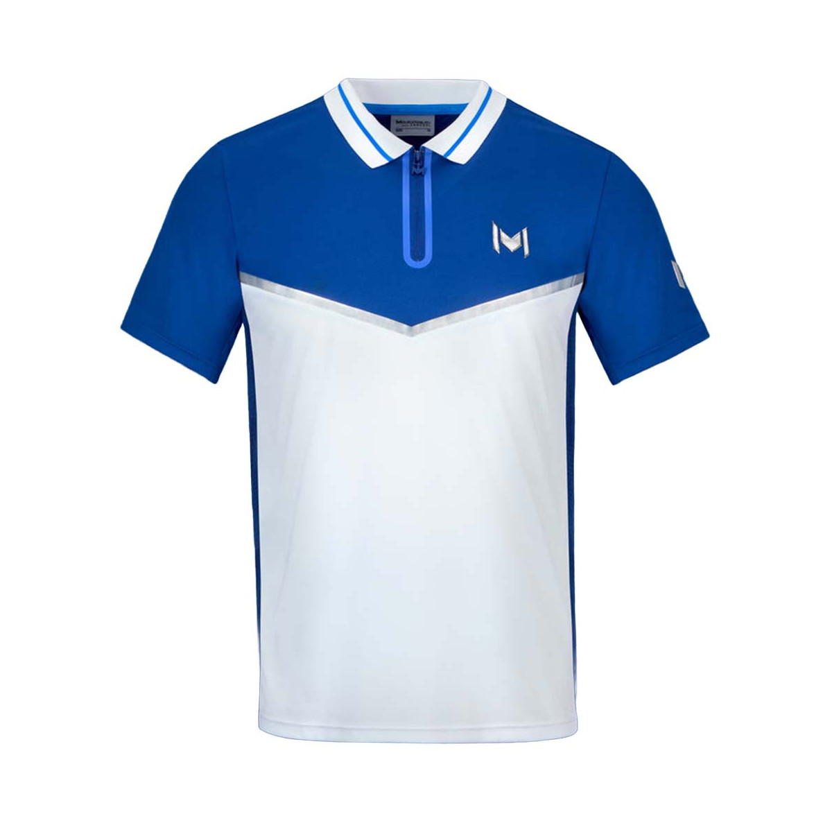 Mouratoglou Match Melbourne Poloshirt Wei&szlig; / Blau