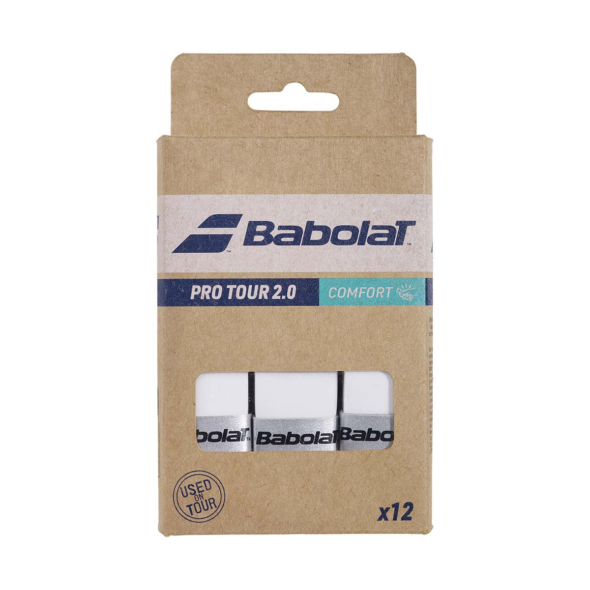 Babolat Pro Tour 2.0 Overgrip Wei&szlig; 12er-Pack