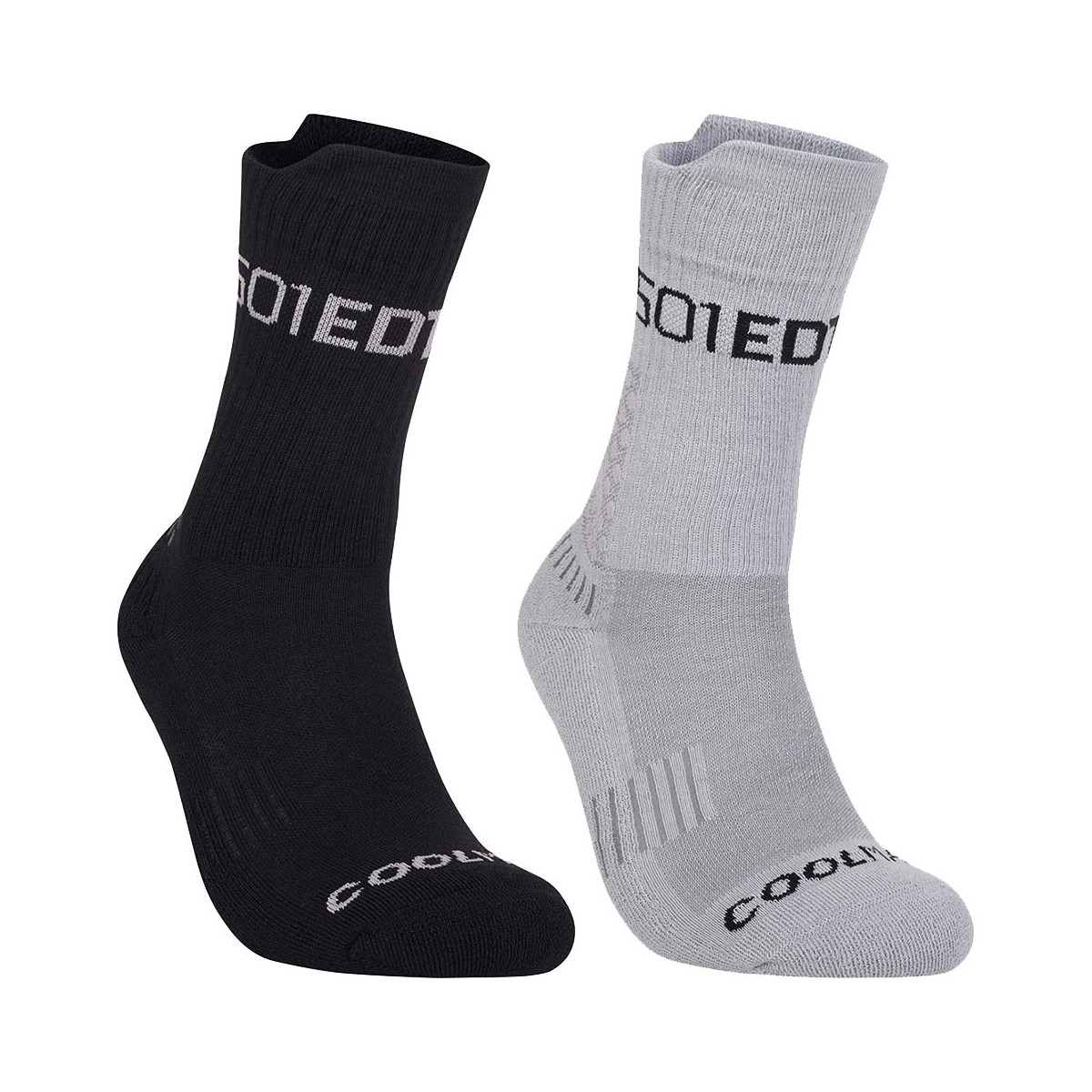 Bullpadel BP25PR Socken Schwarz / Grau 2er-Pack