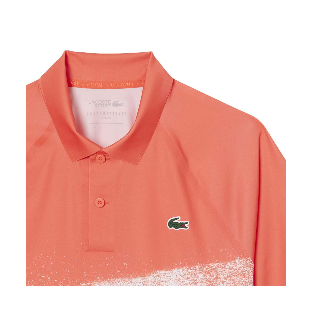 Lacoste Tennis Novak Djokovic Player Poloshirt Rot / Wei&szlig;