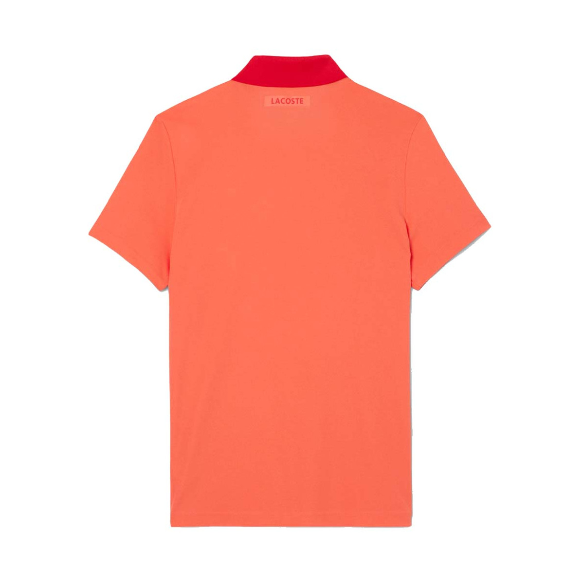 Lacoste Tennis Novak Djokovic Poloshirt Fan-Version Rot / Wei&szlig;